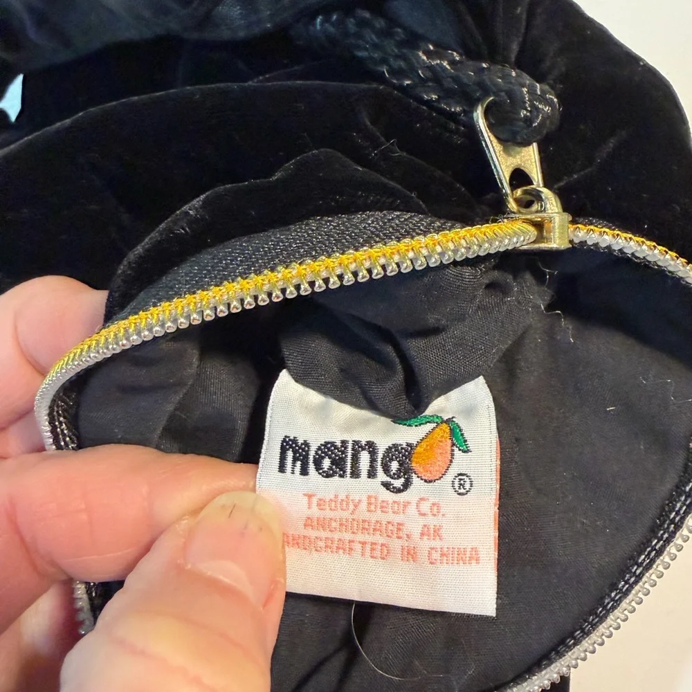 Mango Black Bear Kids Backpack Vintage 1990’s